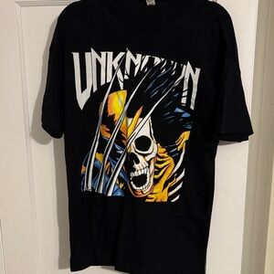 Black Graphic Wolverine T-Shirt